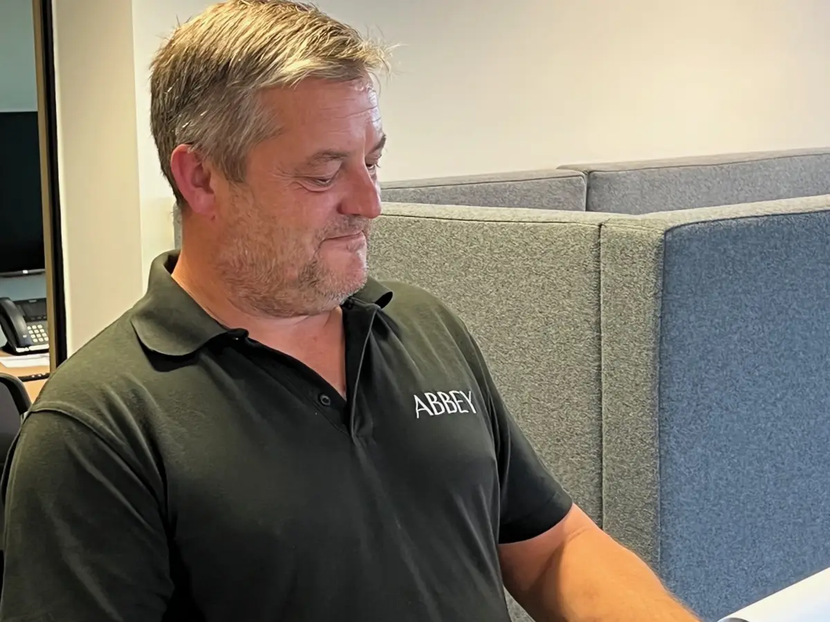 Russell Lewis, Warehouse Manager at Abbey Business Interiors