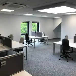 Open-plan staff office at The Wilson Health Centre